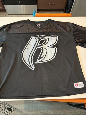 Ruff ryders jersey with big print front and back, rare hip hop
